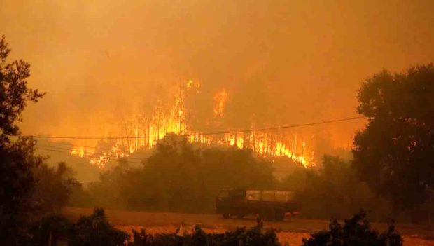 incendio sur de Europa