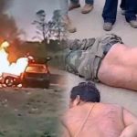 quema vehículos de ladrones de ganado