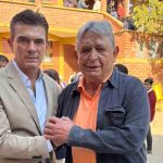 Jaime Paz Zamora junto a su hijo Rodrigo
