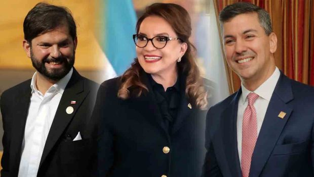 presidentes de Chile, Honduras y Paraguay