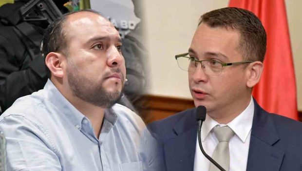 El ministro Ríos y el magistrado Saucedo