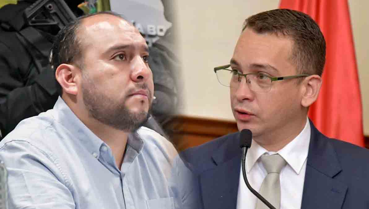 El ministro Ríos y el magistrado Saucedo