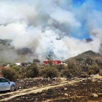 incendio en Sama