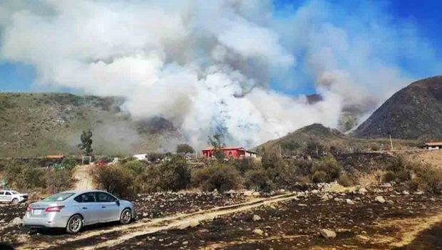 incendio en Sama