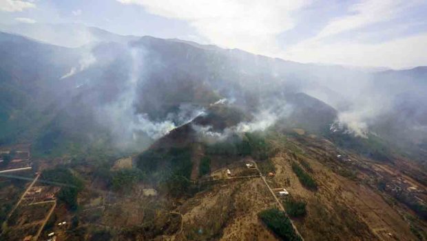 incendio serranía de Sama