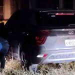 auto utilizado por sicarios en Santa Cruz
