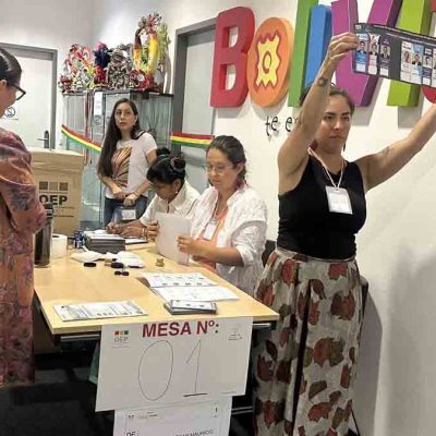 votación de bolivianos en Alemania