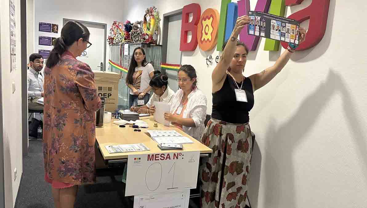 votación de bolivianos en Alemania
