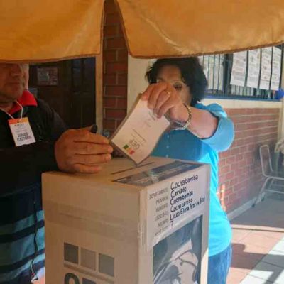 votación elecciones Bolivia