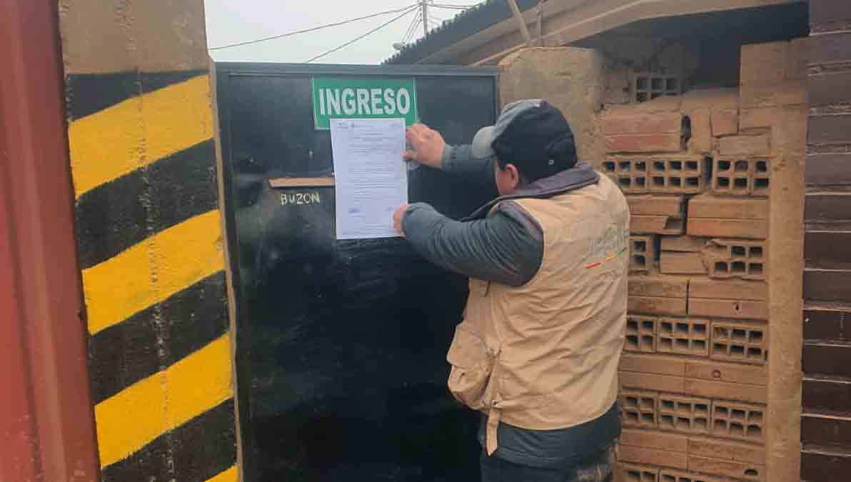 notificación de la AJAM a una de las empresas mineras