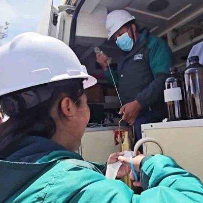 personal de la ANH realiza análisis de la calidad de combustibles