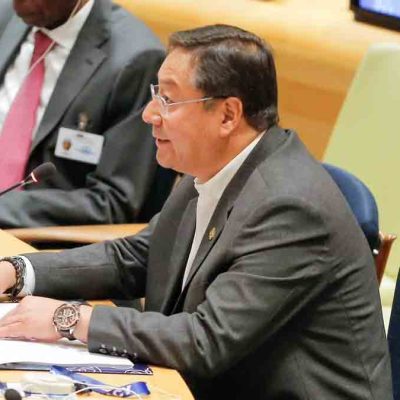 el presidente Luis Arce en la ONU