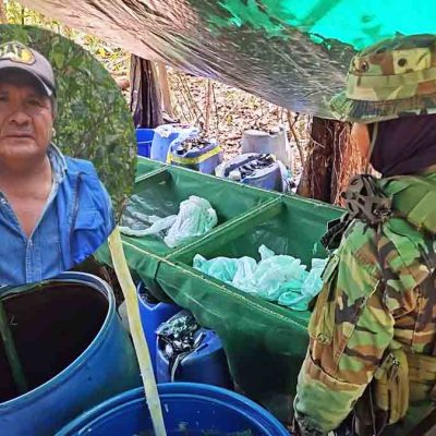 el laboratorio de droga de Felipe Cáceres