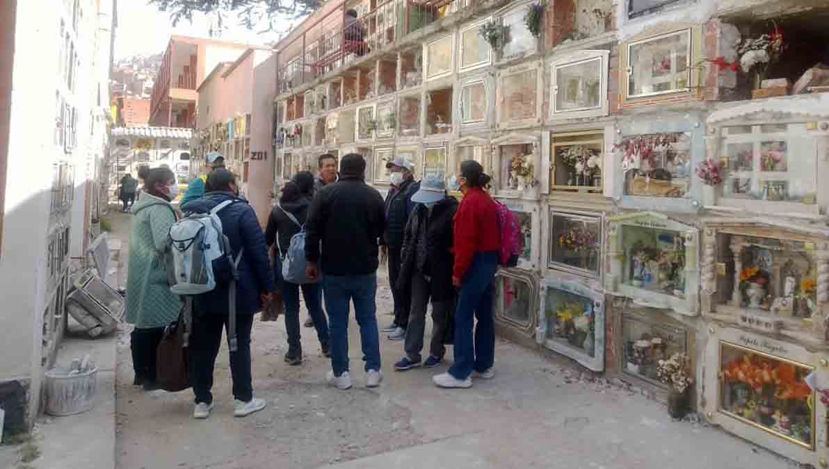uno de los pabellones en el cementerio de La Paz
