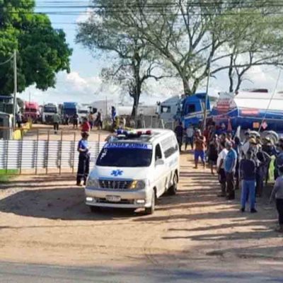 el lugar donde ocurrió el deceso del transportistas boliviano