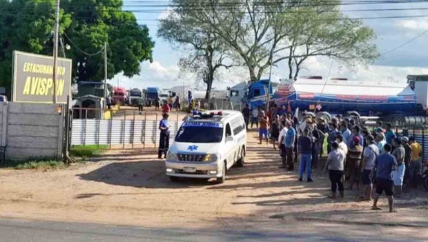 el lugar donde ocurrió el deceso del transportistas boliviano