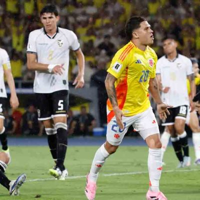 Colombia festeja la victoria ante Bolivia