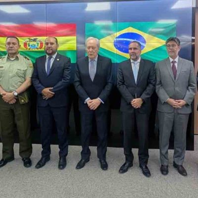 autoridades de Bolivia y Brasil