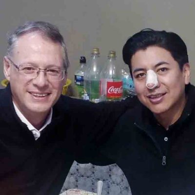 Jaime Dunn junto a Marco Pumari