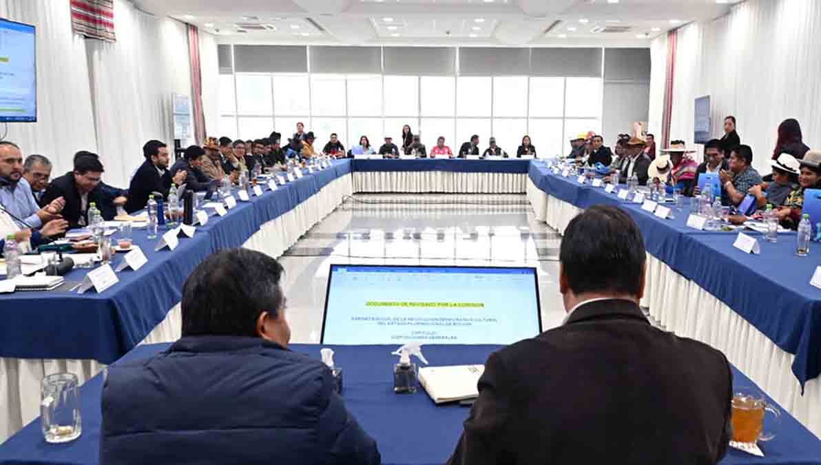 reunión del gabinete de Luis Arce