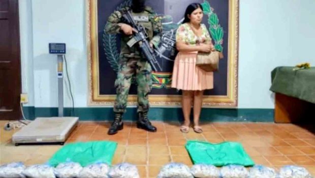 hermanas Terán en posesión de droga