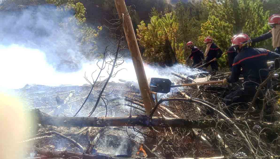 incendio en Colomi