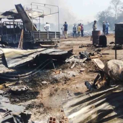 Incendio en mercado en AScención de Guarayos