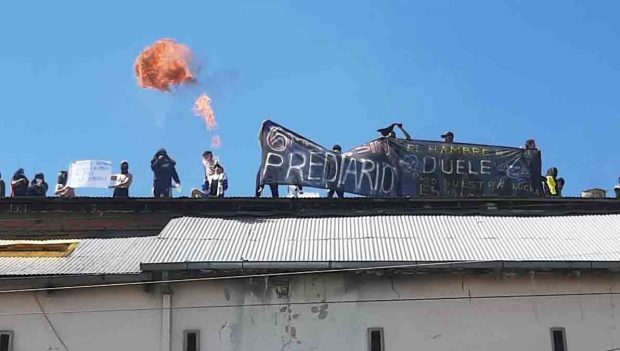 reclusos protestan por pago de prediarios en La Paz