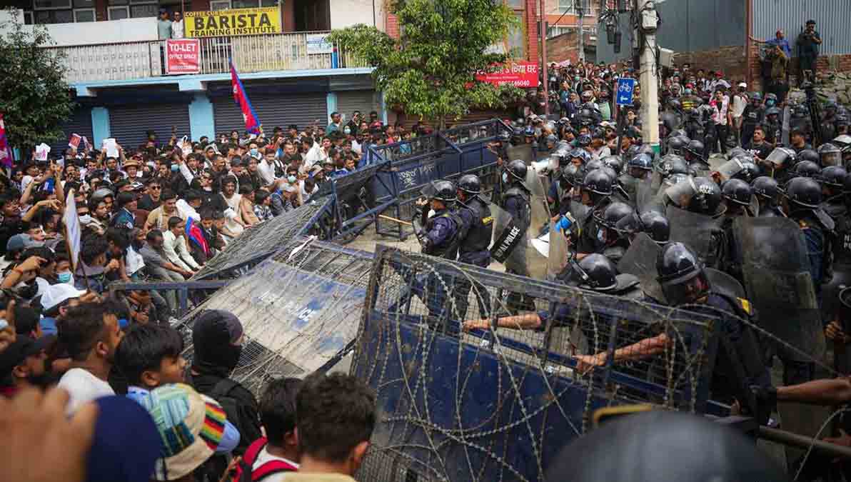 protestas en Nepal