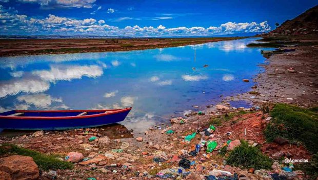 sequía en el lago Titicaca