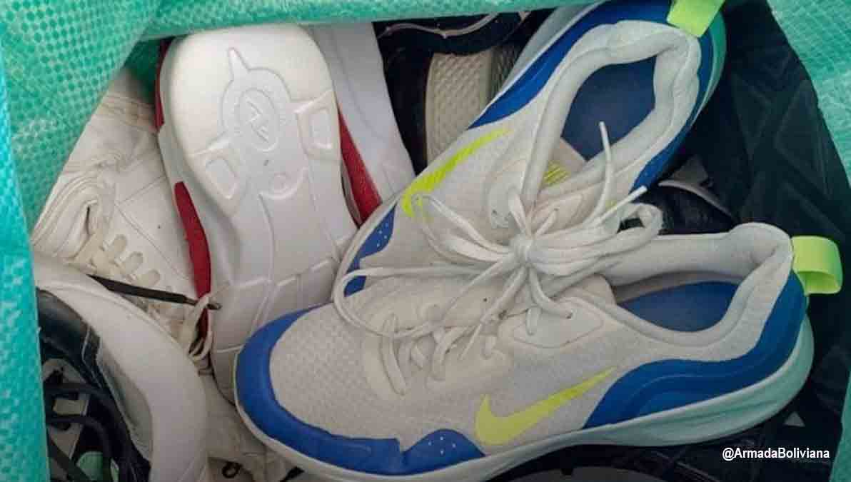 Zapatillas de contrabando en Suticollo
