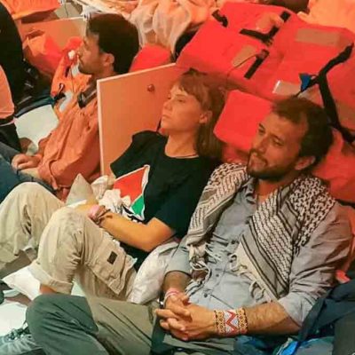 los activistas de la flotilla Global Sumud