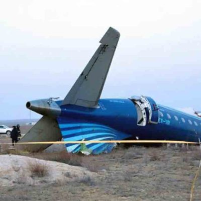 el avión de Azerbaijan Airlines que se estrelló en 2024