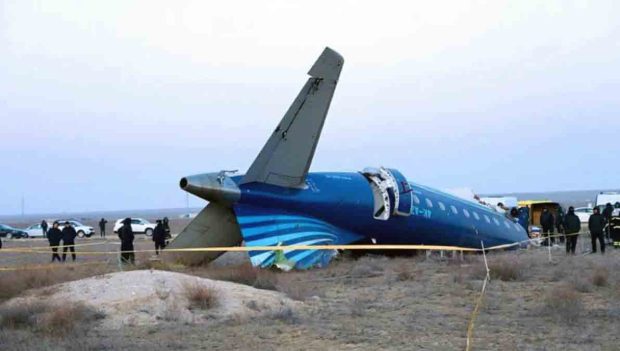 el avión de Azerbaijan Airlines que se estrelló en 2024