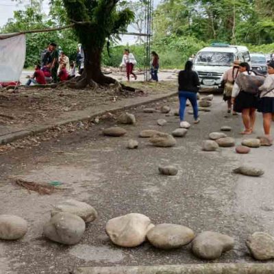 bloqueo en la ruta al oriente