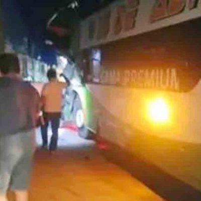 choque bus y camión