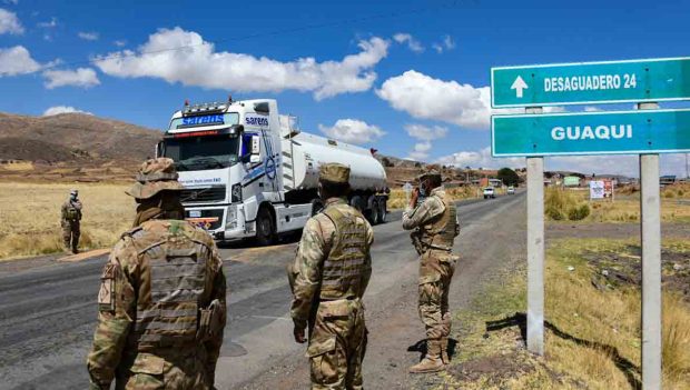 control militar en fronteras de Bolivia