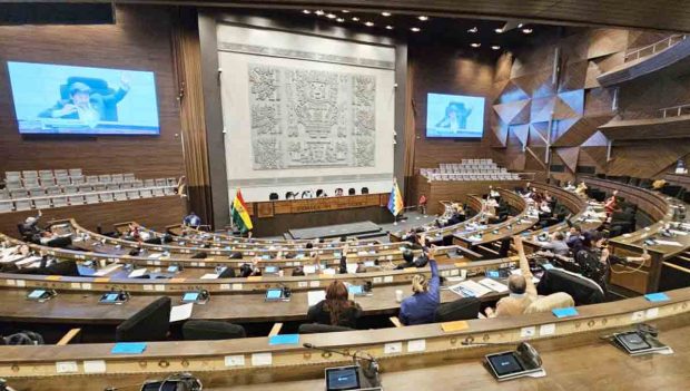 sesión de la Cámara de Diputados de Bolivia