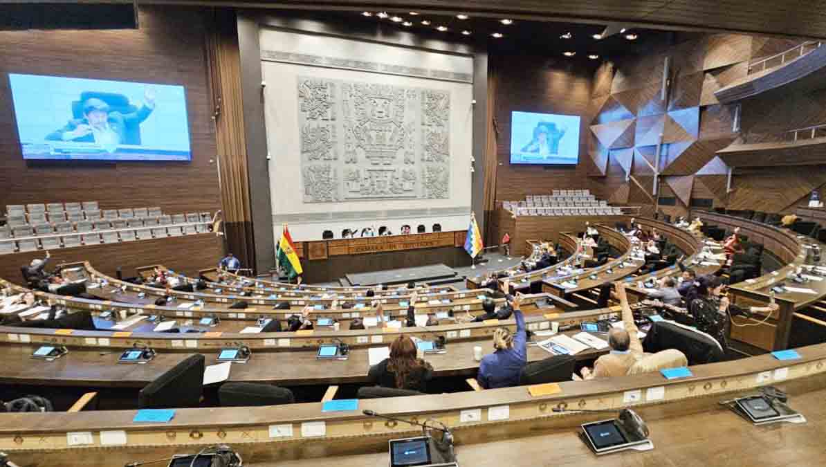 sesión de la Cámara de Diputados de Bolivia