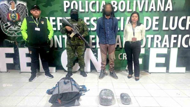 Argentino en posesión d edroga