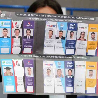 papeleta de sufragio de las elecciones del 17 de agosto