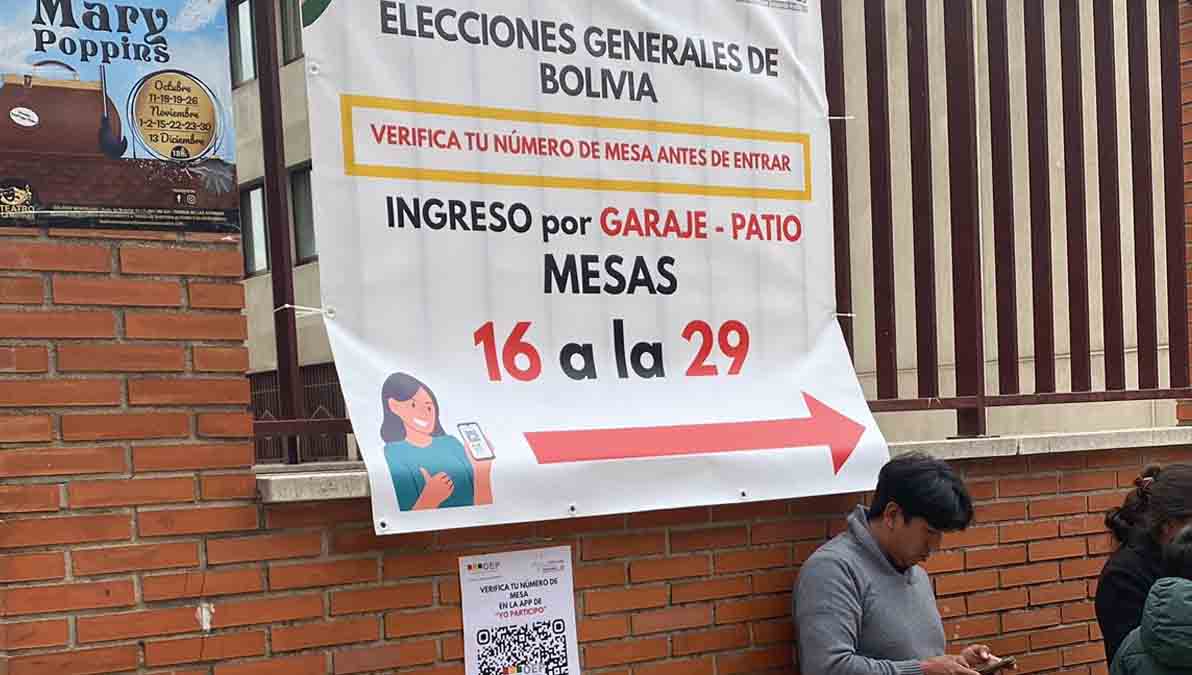 Balotaje Bolivia, abren mesas de sufragio en Europa