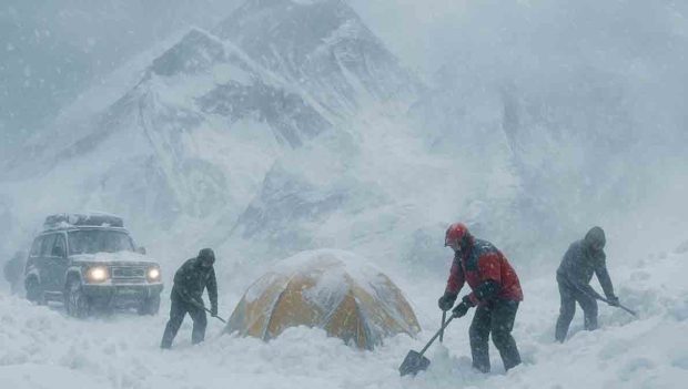 Rescatan excursionistas del Everest por tormenta
