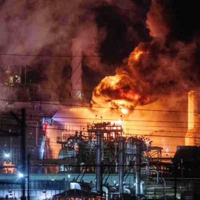 explosión en la refinería de Chevron
