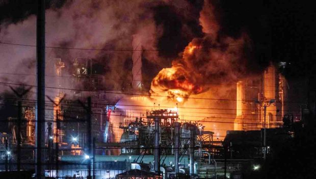 explosión en la refinería de Chevron