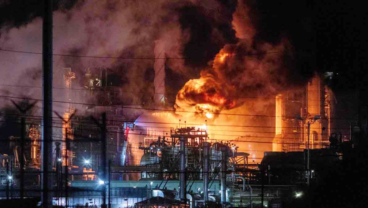 explosión en la refinería de Chevron
