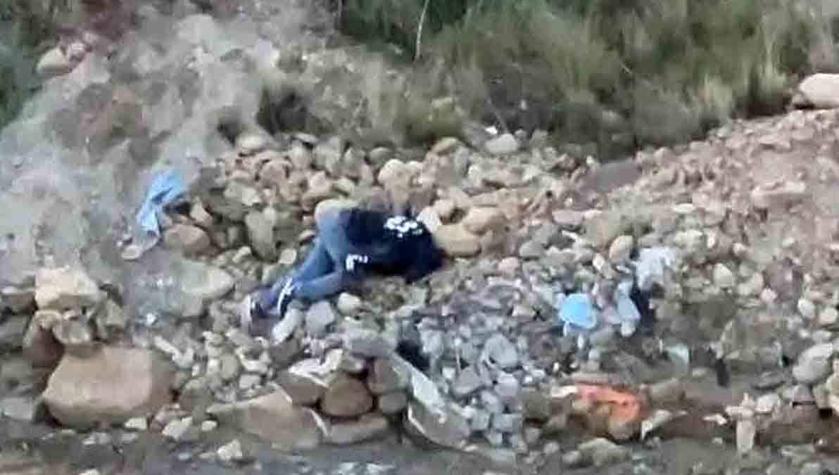 el universitario lanzado a un barranco