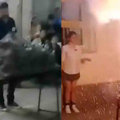 explosión en feria escolar en Buenos Aires