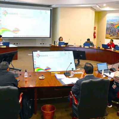 reunión de gabinete del presidente Luis Arce