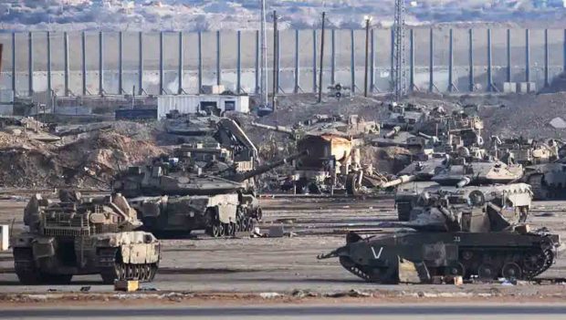 tanques israelíes en la Franja de Gaza